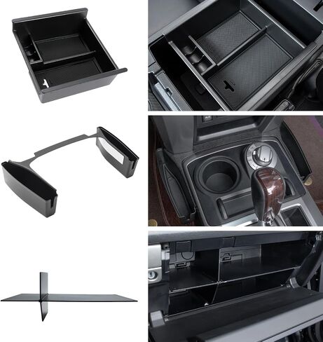 JDMCAR Upgrade Gear Shift Organizer Tray Compatible with Toyota 4Runner Accessories 2010-2022 2023 2024 Car Center Console Shifter Side Tray Storage Box Interior Accessories in Kuwait
