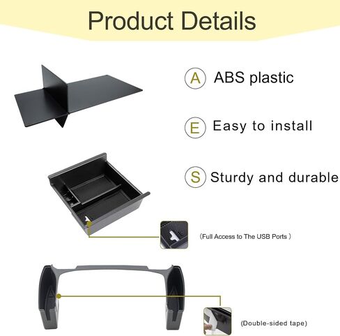 JDMCAR Upgrade Gear Shift Organizer Tray Compatible with Toyota 4Runner Accessories 2010-2022 2023 2024 Car Center Console Shifter Side Tray Storage Box Interior Accessories in Kuwait