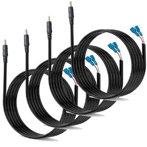 4 Pcs Trail Camera Power Cord,5.5x2.1mm DC External Power Cable Compatible with Spypoint,Stealth Cam,Moultrie,Muddy Trail Camera,5.5x2.1mm DC Plug Trail Camera