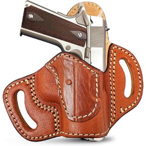 OWB Leather Holster for Pistols. Gun Holster for 1911 5". Leather Holster by Tagua
