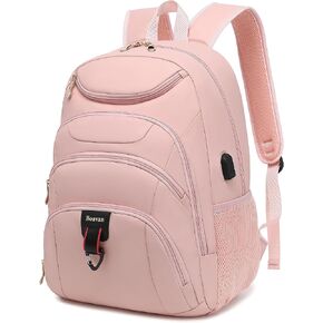 حقيبة ظهر للكمبيوتر المحمول من Boavan للرجال، حقيبة كمبيوتر محمول مقاس 15.6 بوصة مع منفذ USB، حقيبة ظهر مضادة للماء للسفر والعمل، مضادة للسرقة للمعلم والممرضة والطبيب وحقائب كتب كاجوال وحقيبة ظهر للعمل والمكتب، باللون الأسود in Kuwait