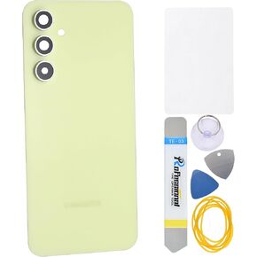 Green Back Panel Cover Replacement for Samsung Galaxy A54 with Pre-Cut Adhesive Rear Camera's Frame and Glass Cover and Installation Tool Kit