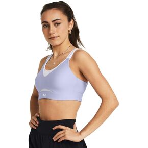 Under Armour Womens Infinity High Impact Sports Bra, (384) Retro Green / / White, Medium D-DD