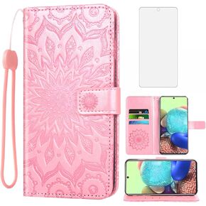 Phone Case for Samsung Galaxy S20 FE Gaxaly S 20 FE 5G UW 6.5 inch Wallet Cases with Tempered Glass Screen Protector Slim Flip Cover Card Holder Glaxay S20FE5G S20FE 20S Fan Edition 4G G5 Dark Green