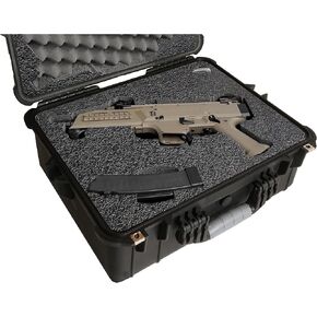 حقيبة Case Club تناسب مسدس CZ Scorpion EVO 3 S1 أو S2 Pistol Micro في علبة مسدس مقاومة للماء مسبقة القطع مع جل السيليكا للمساعدة في منع صدأ البندقية (الجيل 2)