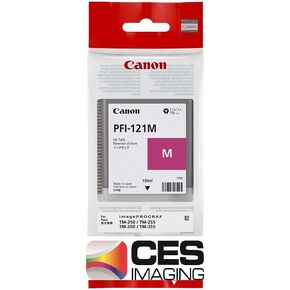 Canon PFI-121M Magenta Ink Tank 130ml for TM-350, TM-355, TM-250, TM-255 (6267C001AA)