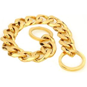 Ultra Strong Heavy Duty 19MM Slip Chain Dog Collar for Pit Bull Mastiff Bulldog Big Breeds (30" Collar for Dog's Neck 26")