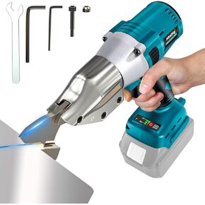 Cordless Sheet Metal Cutter: Sheet Metal Nibbler for Dewalt 20v Battery (No Battery) - 221 Ft-Lbs Torque Metal Shears - Cuts 18GA Material for Steel, Leather & Carpet - with 360 Degree Pivoting Head