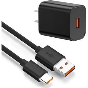 AC Wall Power Adapter & USB C Type C Charging Cable Cord Wire for JBL Go 3 Charge 4 FLIP 5 Pulse 4 Jr Pop Speakers, Earbuds, Headphones & Headsets with USB-C Port