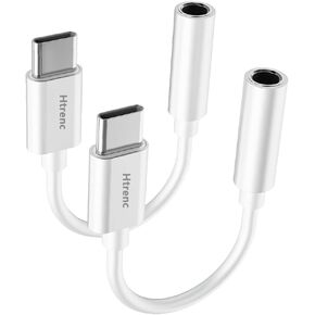 USB C to 3.5mm Headphone Jack Adapter for iPhone 16/16 Pro/15/15 Pro/Pro Max/Plus, Type C Aux Dongle Cable Cord Compatible with iPad, Samsung Galaxy S23/S23/S22/S21Ultra, MacBook,Note 2 Pack