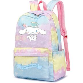 Roffatide Anime Cinnamoroll Print Casual Backpack Big Ear Dog Laptop Backpack