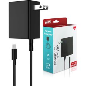 10 FT Power Cord Charger for Nintendo Switch,AC Adapter Compatible with Nintendo Switch/Switch Lite/Switch OLED/Switch Dock,15V/2.6A Supports TV Mode,Portable Travel Charger