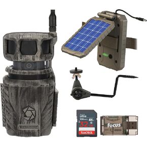 Stealth Cam Revolver 36MP 360-Degree Cellular Trail Camera with 1/4-Inch Threaded Mount (2-Pack) Bundle Power Panel (2-Pack), Holder (3-Pack), Card (2-Pack) and Reader (10 Items)