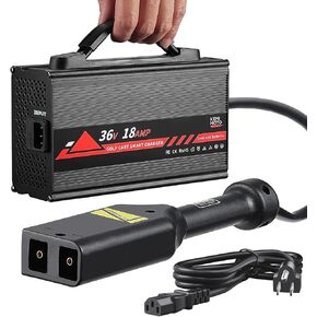 KEMIMOTO 36V 18A Golf Cart Battery Charger, 5-Stage Smart Charging Technology, 900W Fast Charging, Fully Charged in 4-6H, Lead Acid Battery Charger for EZGO TXT/TXTE/TXT PDS/Freedom TXT/Shuttle