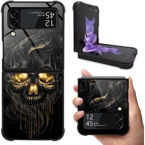 DAIZAG Case Compatible with Samsung Galaxy Z Flip 3 5G Case,Free Girl Under The Moon for Man Woman, Protection Shockproof Anti-Scratches TPU Case for Samsung Galaxy Z Flip 3 5G