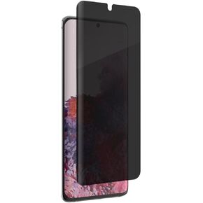 ZAGG InvisibleShield Glass Fusion Privacy Plus - Privacy Screen Protector- Made for Samsung Galaxy S20 - Case Friendly