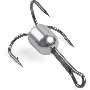 Snagging Weighted Treble Hooks - 3PCS Weighted Fishing Treble Hooks Bunker Snag Hooks for Baitfish Trout Bass Fishing 1oz 1.25oz 1.5oz 2.5oz
