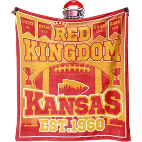Four Sports Team Color Blankets, Team Color Throw Blanket 60x50, City Sports Team Fan Lovers Gifts, Lightweight Soft Flannel Blanket