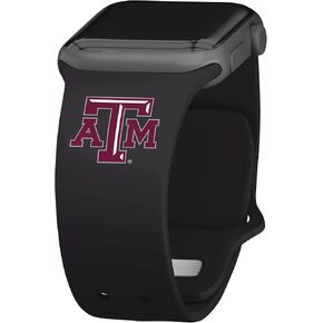 Affinity Bands Texas A&M Aggies Silicone Sport Band compatible with Apple Watch