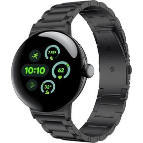 for Pixel Watch 3 Band, Titanium Metal Strap Women Men Replacement Accessory Compatible for Google Pixel Watch 3 45mm Band