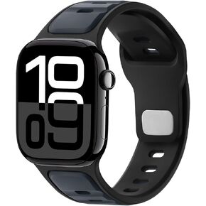 أساور Anlinser متوافقة مع سوار ساعة Apple / Apple Watch Ultra 2 Band للرجال والنساء 49 مم 46 مم 45 مم 44 مم 42 مم، حزام رياضي ناعم مقاوم للماء لسلسلة iWatch Ultra 10/9/8/7-1 SE، أخضر عسكري in Kuwait
