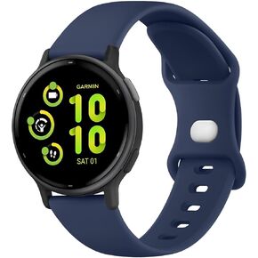 AK Silicone Bands Compatible with Garmin Vivoactive 5 / Vivoactive 3 Watch Band, Garmin Venu 2 Plus / Venu Sq / Venu Watch Band Women Men, Soft Replacement Strap for Garmin Vivomove Sport, Vivoactive 3 Music, Forerunner 645 / 245 Music Smart Watch
