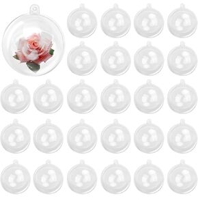 ​​​20 Pcs 4.72 Inch Tea Lights Hanging Glass Globes Orbs, Clear Hanging Candle Holder, Tealight Candle Holder for Wedding, Christmas, Party, Centerpiece Accessory and Home Decor by KUKLIPJIM.