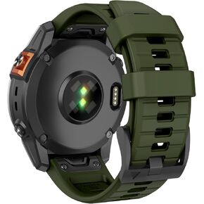 OVERSTEP متوافق مع Fenix ​​8 Amoled - 47 ملم / Fenix ​​7 Watch Band، 22 ملم حزام سيليكون متين للساعة الذكية Garmin Fenix ​​7 Pro/Fenix ​​6/ Fenix ​​5/Epix Pro 47 ملم in Kuwait
