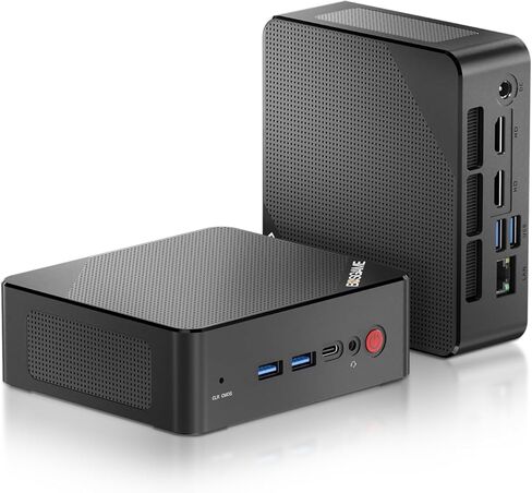 كمبيوتر صغير P1، AMD Ryzen 7 5700U (يصل إلى 4.3 جيجا هرتز)، أجهزة كمبيوتر صغيرة DDR4 32 جيجا بايت رام 1 تيرابايت NVMe SSD، كمبيوتر صغير Windows 11 Pro 4K@60 هرتز Output/BT5.2/WiFi 6E/2.5G in Kuwait