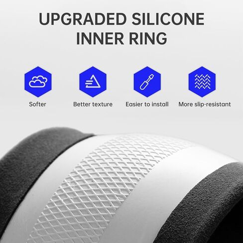 Suede Steering Wheel Cover, Universal 15-Inch Size, Breathable and Anti-Slip, Premium Car Interior Accessory for Men and Women, Fits Most Cars, Trucks and SUV (Black-Grey) in Saudi Arabia