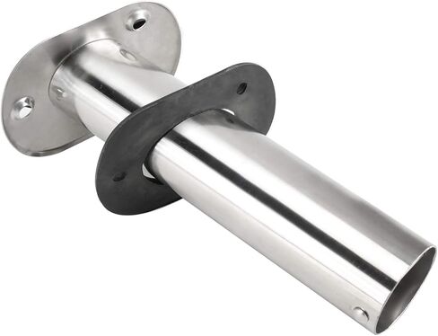 حامل قضيب تثبيت فلوش 15 درجة من الفولاذ المقاوم للصدأ مع حشية بطانة من البولي فينيل كلوريد بغطاء مطاطي in Kuwait