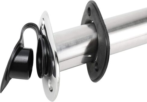 حامل قضيب تثبيت فلوش 15 درجة من الفولاذ المقاوم للصدأ مع حشية بطانة من البولي فينيل كلوريد بغطاء مطاطي in Kuwait