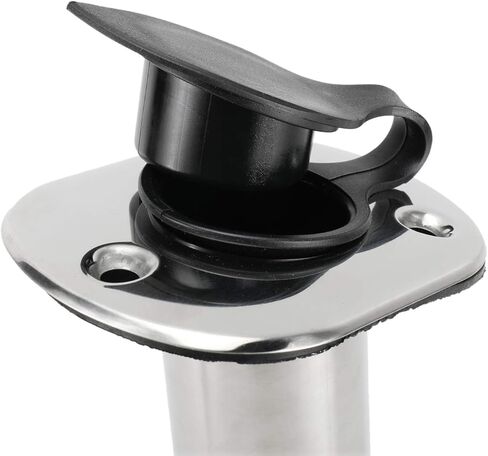 حامل قضيب تثبيت فلوش 15 درجة من الفولاذ المقاوم للصدأ مع حشية بطانة من البولي فينيل كلوريد بغطاء مطاطي in Kuwait