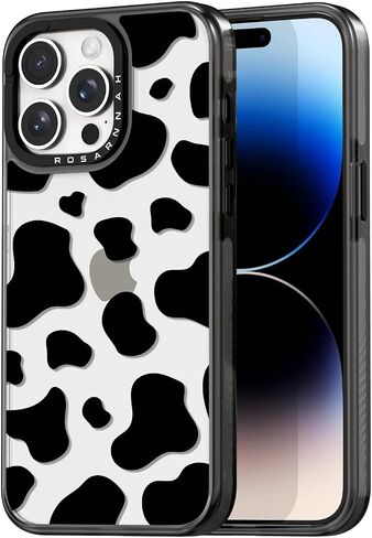 Compatible for iPhone 16 Case Cute - Durable Shockproof 6.6 ft Drop Impact Phone Case - Black Funny Passion Flower Design for iPhone 16 6.1" in Saudi Arabia