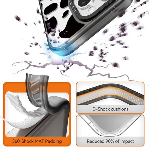 Compatible for iPhone 16 Case Cute - Durable Shockproof 6.6 ft Drop Impact Phone Case - Black Funny Passion Flower Design for iPhone 16 6.1" in Saudi Arabia