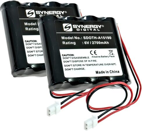 Synergy Digital Personal Care Battery, Compatible with GP GPRHORW01018 Personal Care, (Alkaline, 6V, 2700mAh) Ultra High Capacity, Replacement for GP GPRHORW01018 Battery in Saudi Arabia