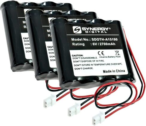 Synergy Digital Personal Care Battery, Compatible with GP GPRHORW01018 Personal Care, (Alkaline, 6V, 2700mAh) Ultra High Capacity, Replacement for GP GPRHORW01018 Battery in Saudi Arabia