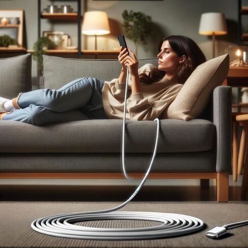 كابل USB C بطول 20 قدم، كابل شحن سريع من C إلى C (3 عبوات)، 60 وات (3 أمبير) 480 ميجابت في الثانية متوافق مع iPhone 16/15 Pro/16 Plus/15 Pro Max، iPad Mini 6/ Pro 2021، Mac-Book Pro 2020، Samsung جالاكسي S24، سويتش in Saudi Arabia