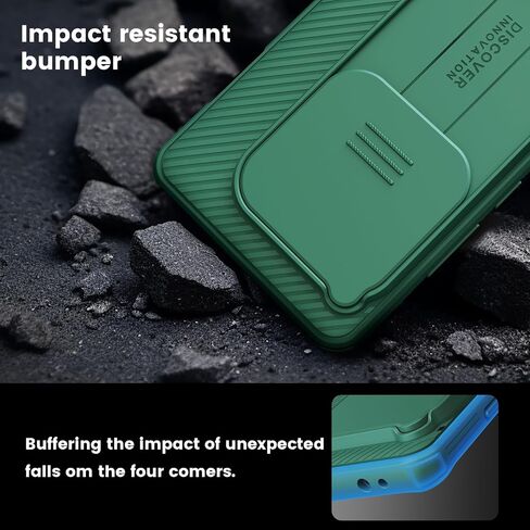 Nillkin for OnePlus 12 Case, CamShield Pro Case with Slide Camera Cover, Slim Fit Thin Shockproof Cover for OnePlus 12 5G - Green in Saudi Arabia