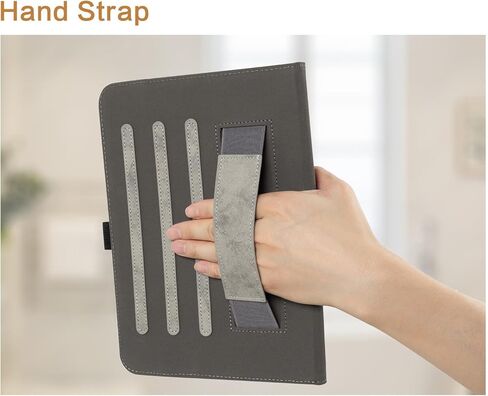 Vimorco Leather Case for iPad Pro 11 inch M4 2024 Model (5th Generation), Pu Leather Protective Adjustable Stand Cover, Hand Strap, Card Pocket with Pencil Holder, Dragonfly in Kuwait