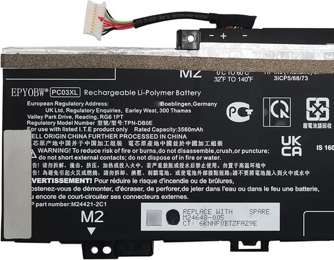 بطارية كمبيوتر محمول FZ06XL بقدرة 83 وات في الساعة متوافقة مع HP Envy 16-H0000 17-DA0000 / Spectre x360 16-AA0000 16-F0000 سلسلة 2 في 1 M48025-005 FZ06083XL M47636-2D1 TPN-DB0I M47636-2C1 31CP7/52/58- 2 in Saudi Arabia