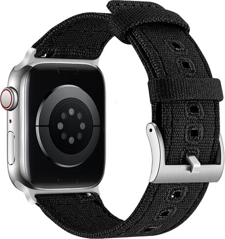 KOSETON WATCH BAND CANVAS QUICK BUCKLE REPLACEMENT STRAP - For Apple Watch band, 41mm, 40mm, 38mm, 42mm, 44mm, 45mm, 49mm, Men's and Women's iWatch bands, Adjustable Canvas Quick Buckle Sport Strap for iWatch Ultra SE Series, 9/8/7/6/5/4/3/2 in Saudi Arabia