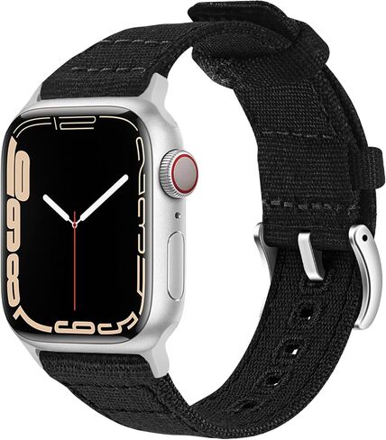 KOSETON WATCH BAND CANVAS QUICK BUCKLE REPLACEMENT STRAP - For Apple Watch band, 41mm, 40mm, 38mm, 42mm, 44mm, 45mm, 49mm, Men's and Women's iWatch bands, Adjustable Canvas Quick Buckle Sport Strap for iWatch Ultra SE Series, 9/8/7/6/5/4/3/2 in Saudi Arabia