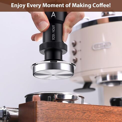 Espresso Tamper 53.3mm: 30 lb Auto-Calibrated Coffee Tamper with Silicone Mat,Coffee Tamper with 2 Spring 100% Stainless Steel Base Fits for Breville 54mm Portafilter in Saudi Arabia