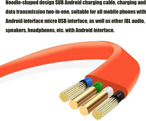 Charging Cable Micor USB Charger Power Cord Compatible with JBL Flip 4 3 2 Charge 3 2 2+ Plus Clip 3 2 Pulse 3 2 GO GO2 Trip Wireless Speaker in Kuwait