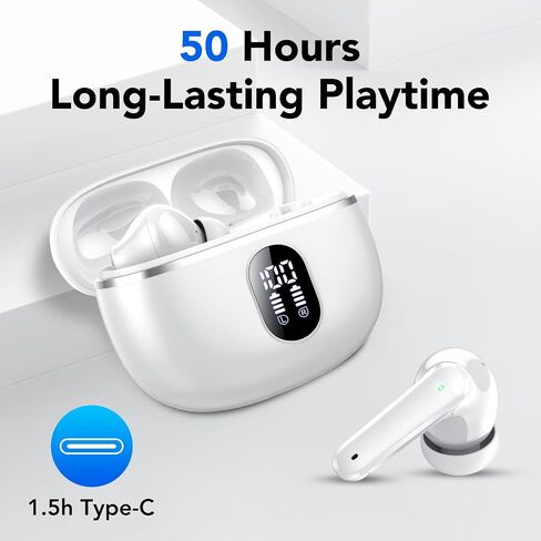 Wireless Earbuds, Bluetooth 5.3, Bluetooth Earphones in Ear Deep Bass in Saudi Arabia