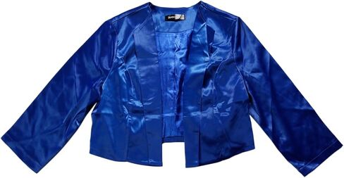 Allegra K Satin Cardigan for Women's Open Front Elegant Formal 3/4 Sleeve Bolero Shrug Jacket in Saudi Arabia