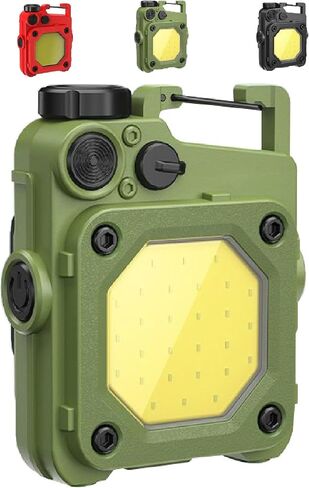 Outdoor Night Lights Rechargeable Safety Lights LED Hands Free Pocket Flashlights COB Keychain Work Light Small Nursing Night Light Nightshift Warning Flashing Camping Hiking Walking Dog in Saudi Arabia
