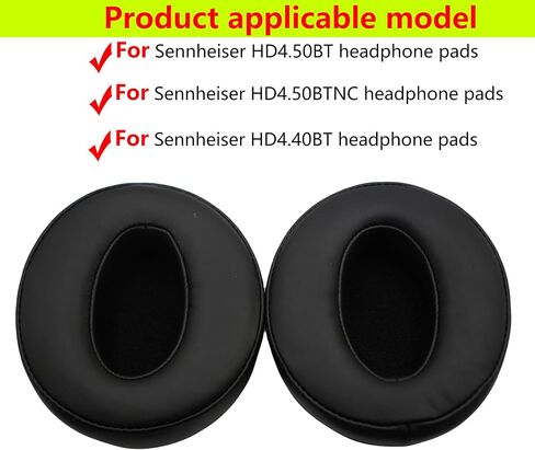 وسائد أذن بديلة متوافقة مع وسادات سماعات الرأس Sennheiser HD4.50BT HD4.50BTNC HD4.40BT (ذهبي شامبانيا) in Saudi Arabia