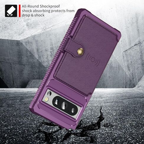 WEFOR Case for Google Pixel 8 Pro - Wallet Case with PU Leather Card Pockets Back Flip Cover for Google Pixel 8 Pro 2023 (Rose Gold) in Saudi Arabia